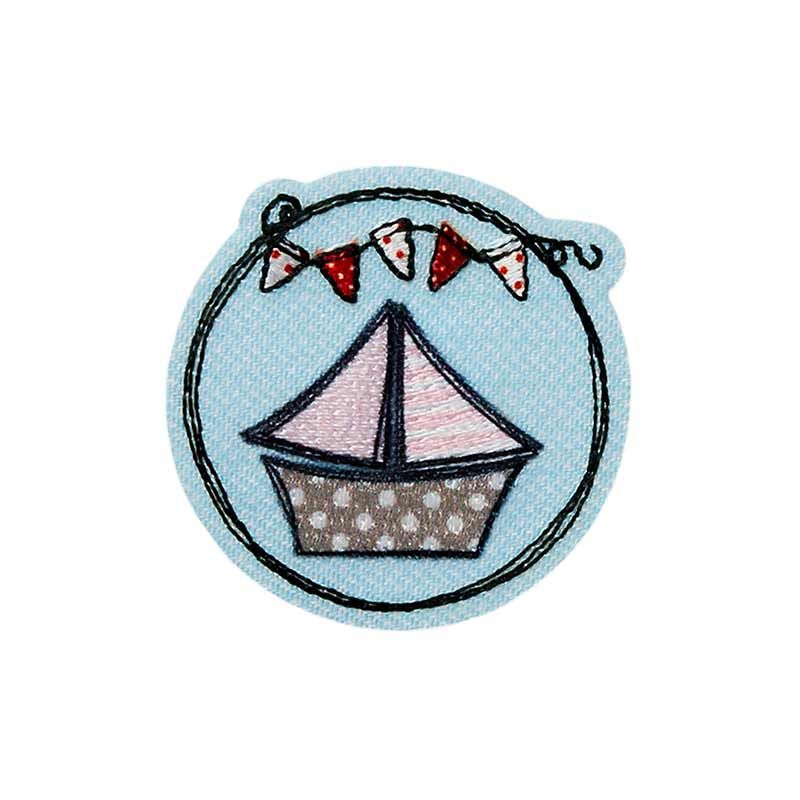 Applique Sailboat Pink