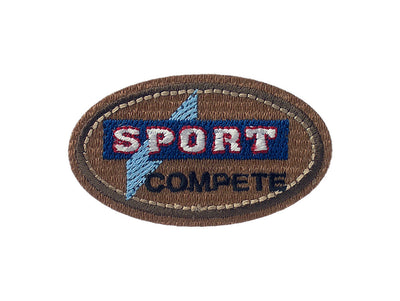 Appliques - Teens and Jeans - iron-on Sport Compete approx. 3.0x6.0 cm colored