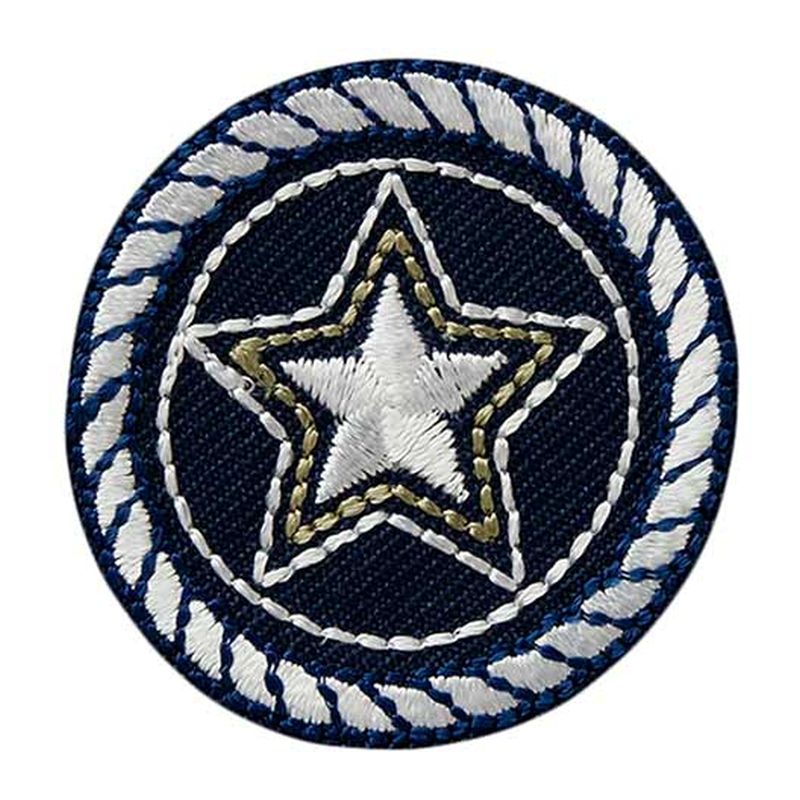 Application circle with star maritime