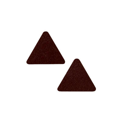 Application triangles leather brown