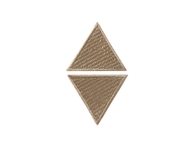 Appliques - Kids and Hits - iron-on triangles approx. 3.0x3.0 cm beige