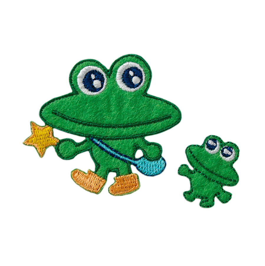 Appliques - Kids and Hits - iron-on frogs with star colored