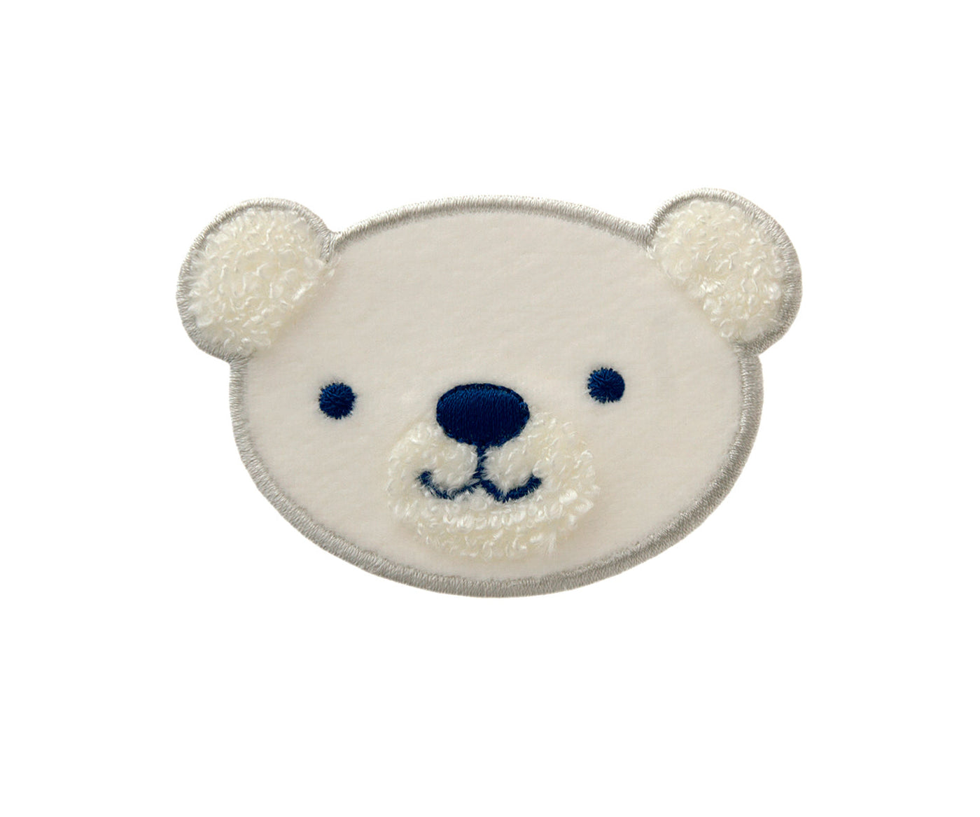 Applications - Kids and Hits - iron-on teddy head approx. 5.0x6.0 cm cream