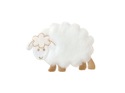 Appliques - Kids and Hits - iron-on sheep approx. 4.0x6.0 cm white