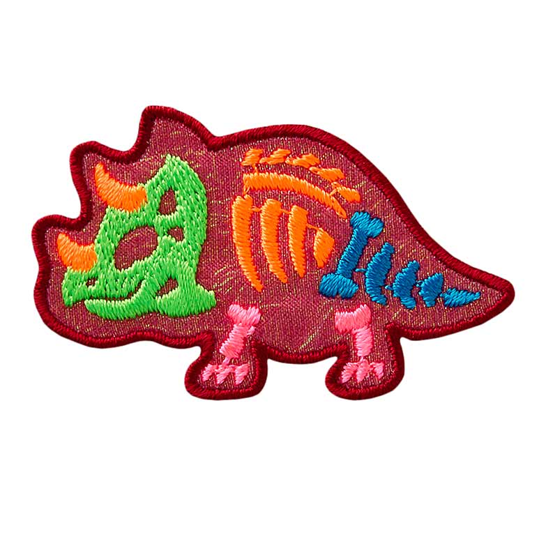 Appliques - Kids and Hits - iron-on dinosaur red/coloured