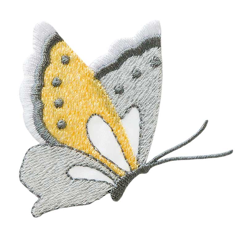 Applikation Schmetterling, Silber/Gold