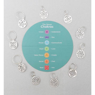 Stitch markers Mindful 100 pcs. silver plated 