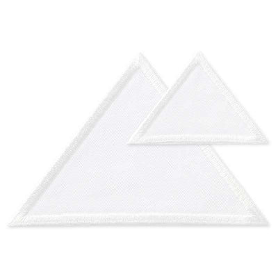 Appliques - Kids and Hits - iron-on triangles approx. 7.0x11.0 cm white