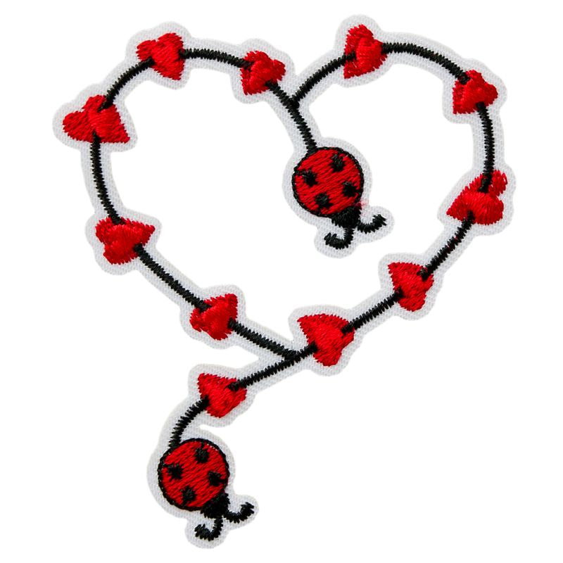 Applique Ladybug Heart