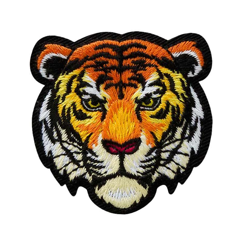 Tiger head applique small