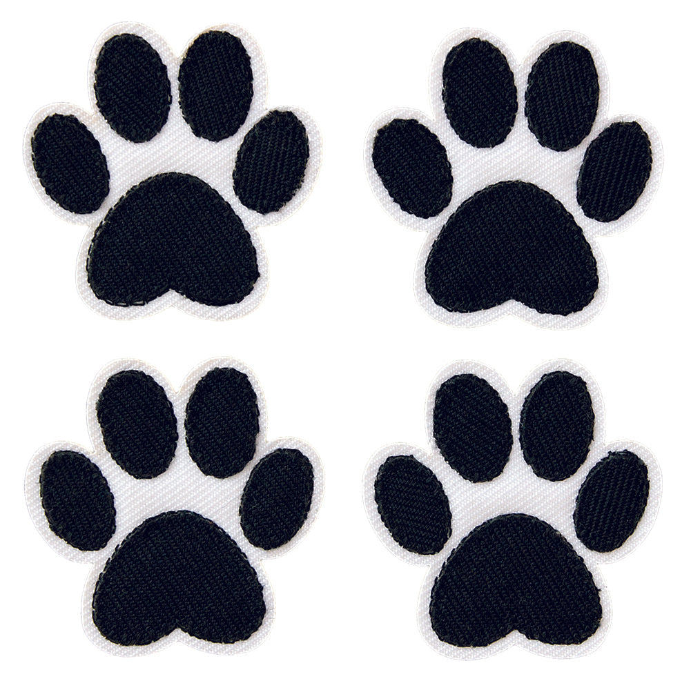 Appliques - Kids and Hits - iron-on paws white/black