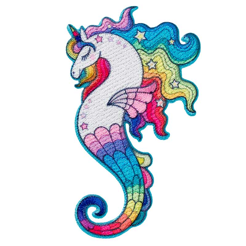 Unicorn Seahorse Applique