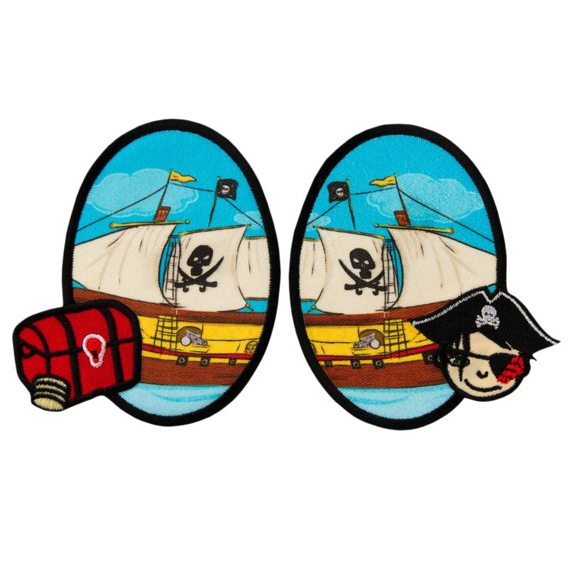 Applications - Kids and Hits - iron-on patches, pirate ship colored