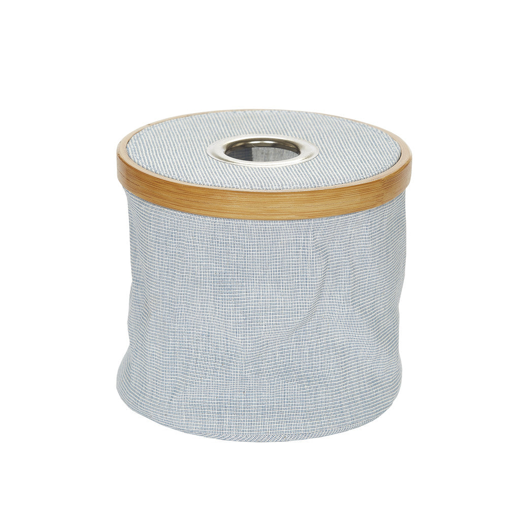 Wool dispenser Canvas &amp; Bamboo approx. 13.5x16 cm gray