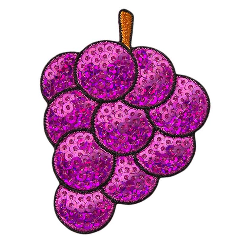 Appliques - Kids and Hits - iron-on Tutti Frutti grapes purple