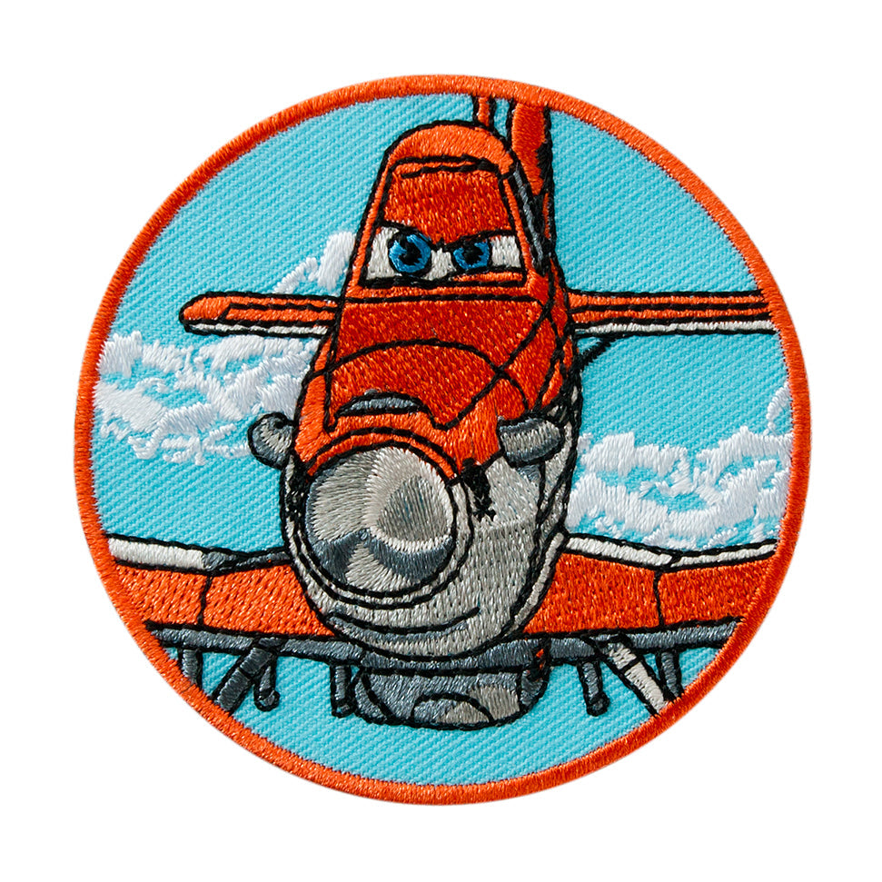 Appliques - Kids and Hits - iron-on Planes © Dusti, round approx. 6.5x6.5 cm colored