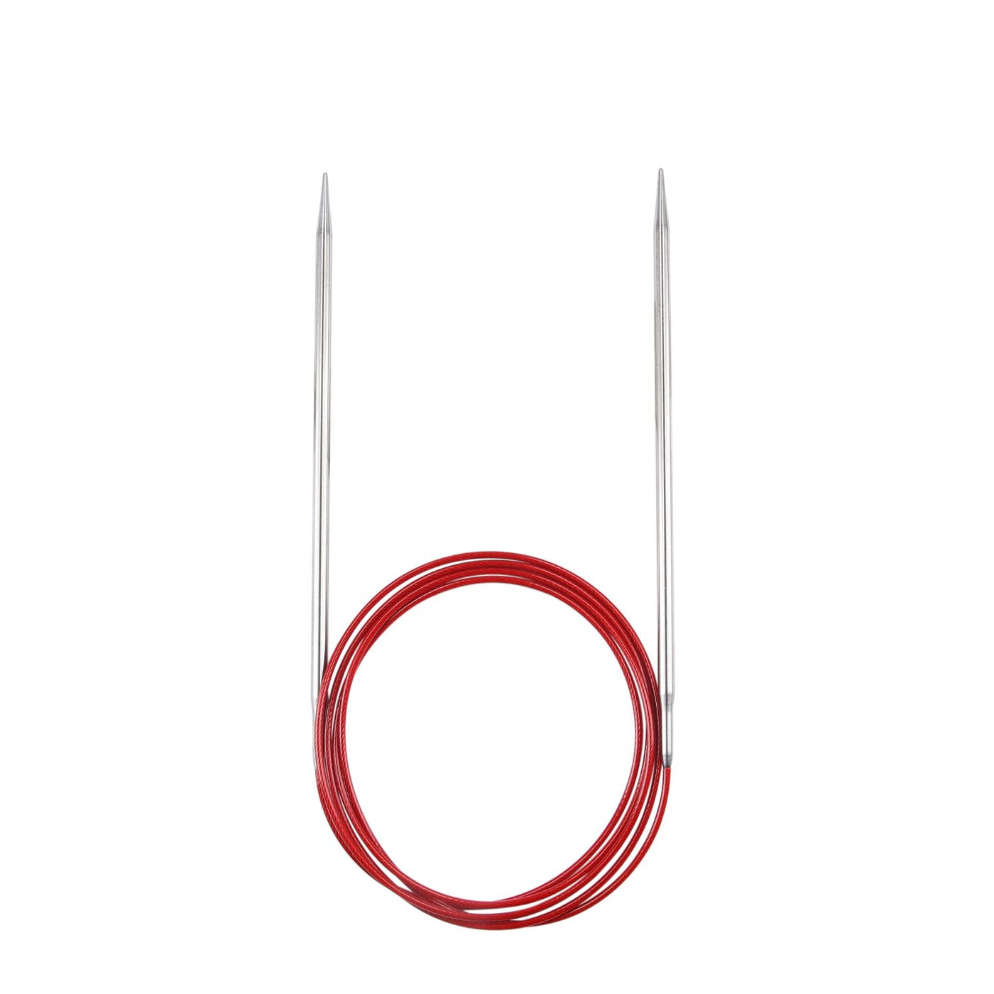 Circular knitting needle RED LACE stainless steel 100 cm - 150 cm