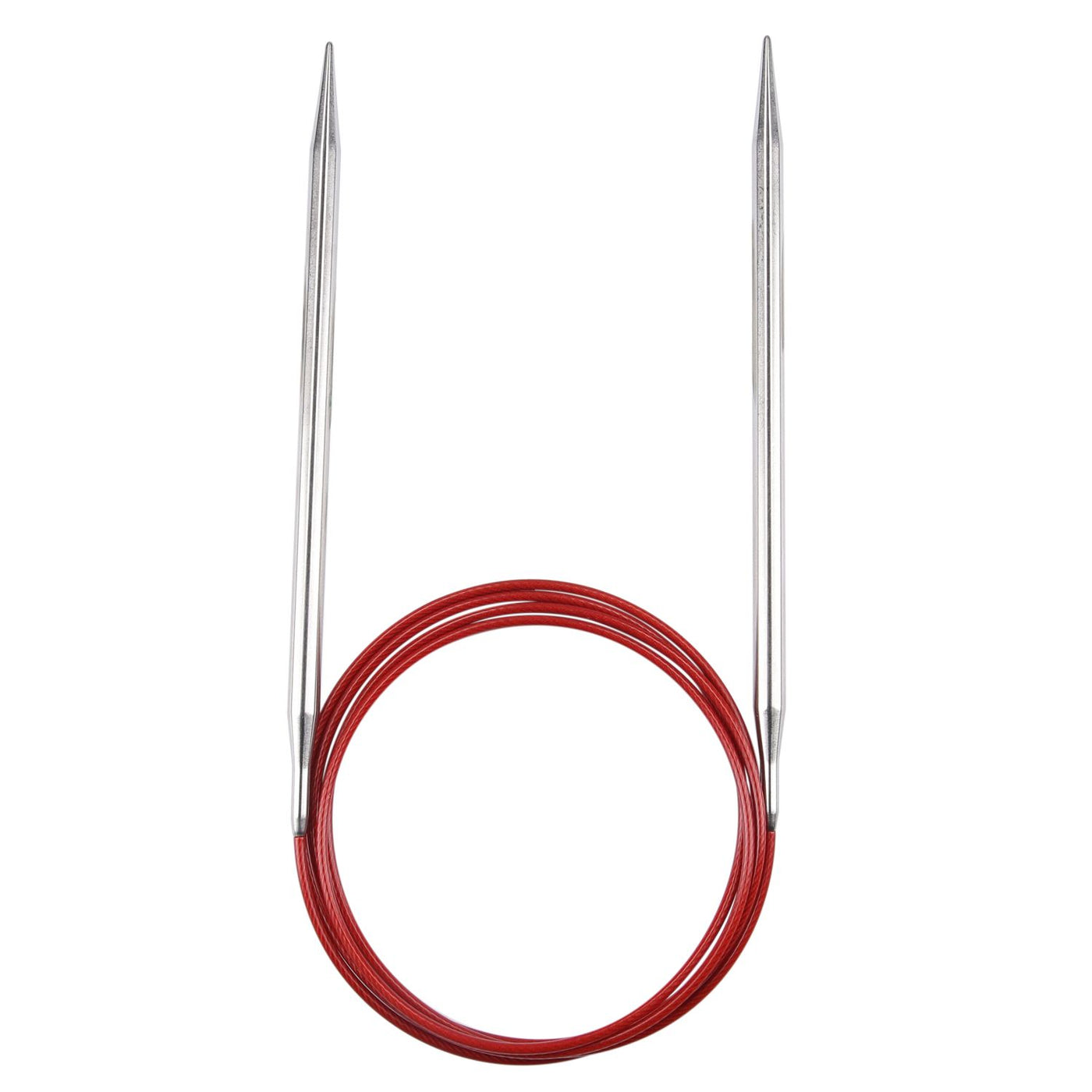 Circular knitting needle RED LACE stainless steel 100 cm - 150 cm