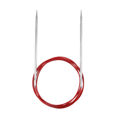 Circular knitting needle RED LACE stainless steel 100 cm - 150 cm