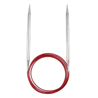 Circular knitting needle RED LACE stainless steel 100 cm - 150 cm