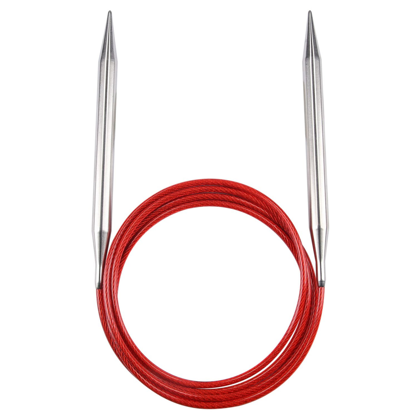 Circular knitting needle RED LACE stainless steel 100 cm - 150 cm