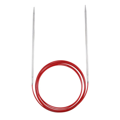 Circular knitting needle RED LACE stainless steel 100 cm - 150 cm