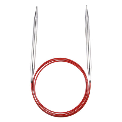 Circular knitting needle RED LACE stainless steel 100 cm - 150 cm