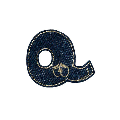 Applications - Letter - iron-on Letter Q Jeans 5 pieces