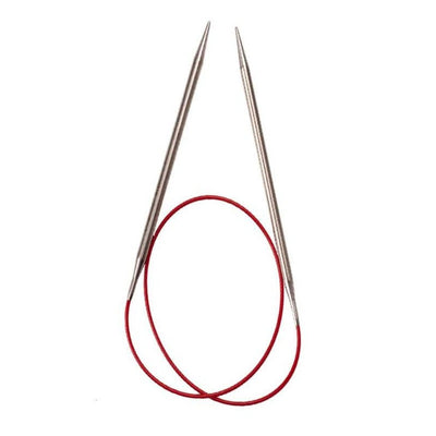 Circular knitting needle RED LACE stainless steel 100 cm - 150 cm