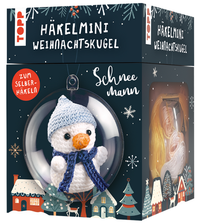 Häkelmini in der Weihnachtskugel - Häkelset