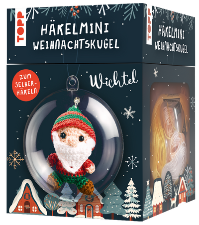 Häkelmini in der Weihnachtskugel - Häkelset