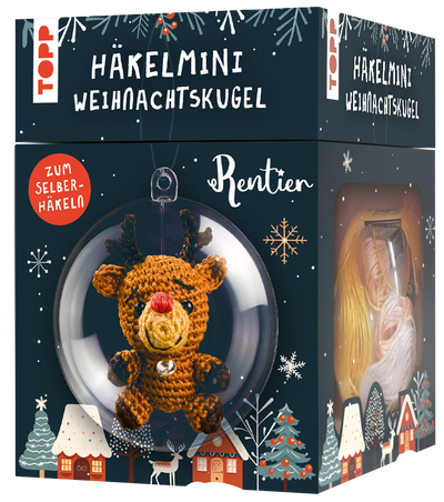 Häkelmini in der Weihnachtskugel - Häkelset