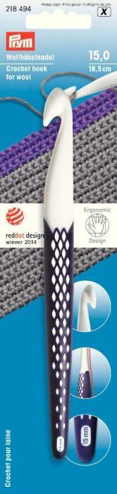 Wool crochet hook ergonomics