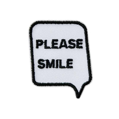 Application speech bubble Please Smile