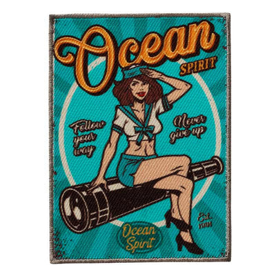 Applikationen - Teens and Jeans - aufbügelbar Pin up Girl Ocean Spirit farbig 1 St