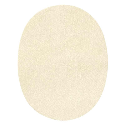 Patches suede imitation wool white 2 pieces