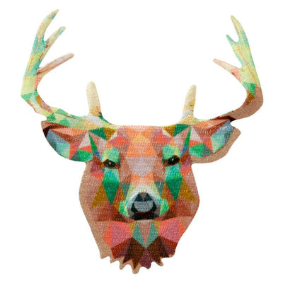 Applications - animal motifs - iron-on deer head colored