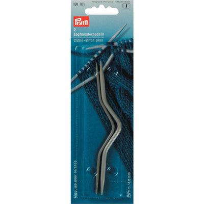 Cable pattern needles 2.50+4.00 mm grey