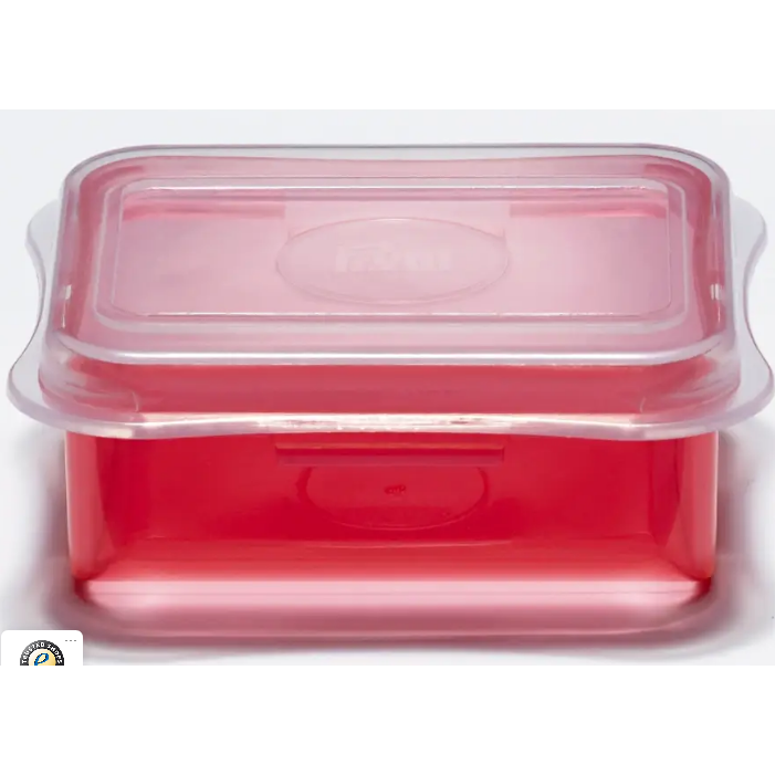 Mini Box M approx. 66x59x24 mm red/transparent