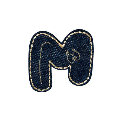 Applications - Letter - iron-on Letter M Jeans 5 pieces